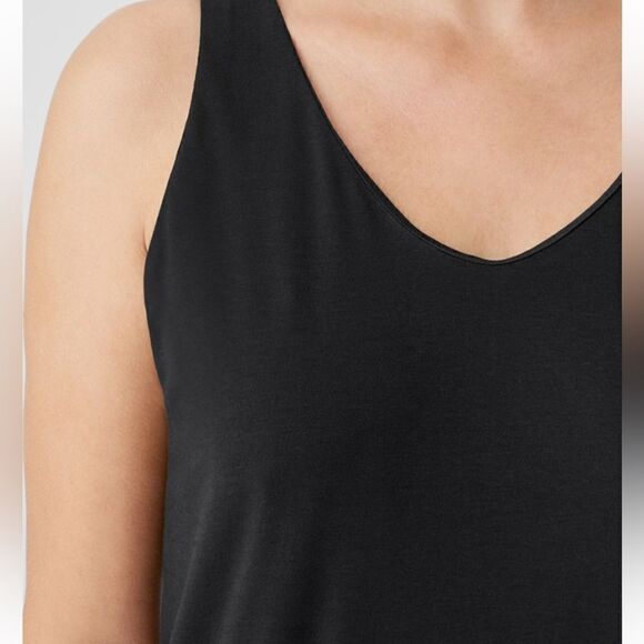 Eileen Fisher Cotton Blend Ponte Lantern Jumpsuit XS $198 - Picture 6 of 9